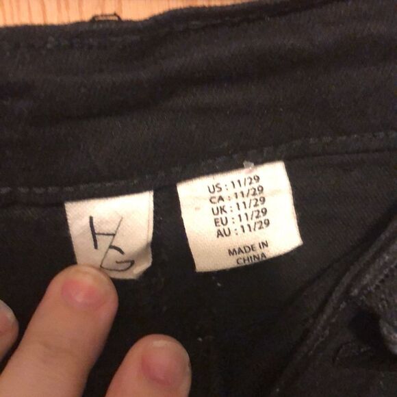 Happily Grey black denim skirt size 11/29 - Picture 8 of 9